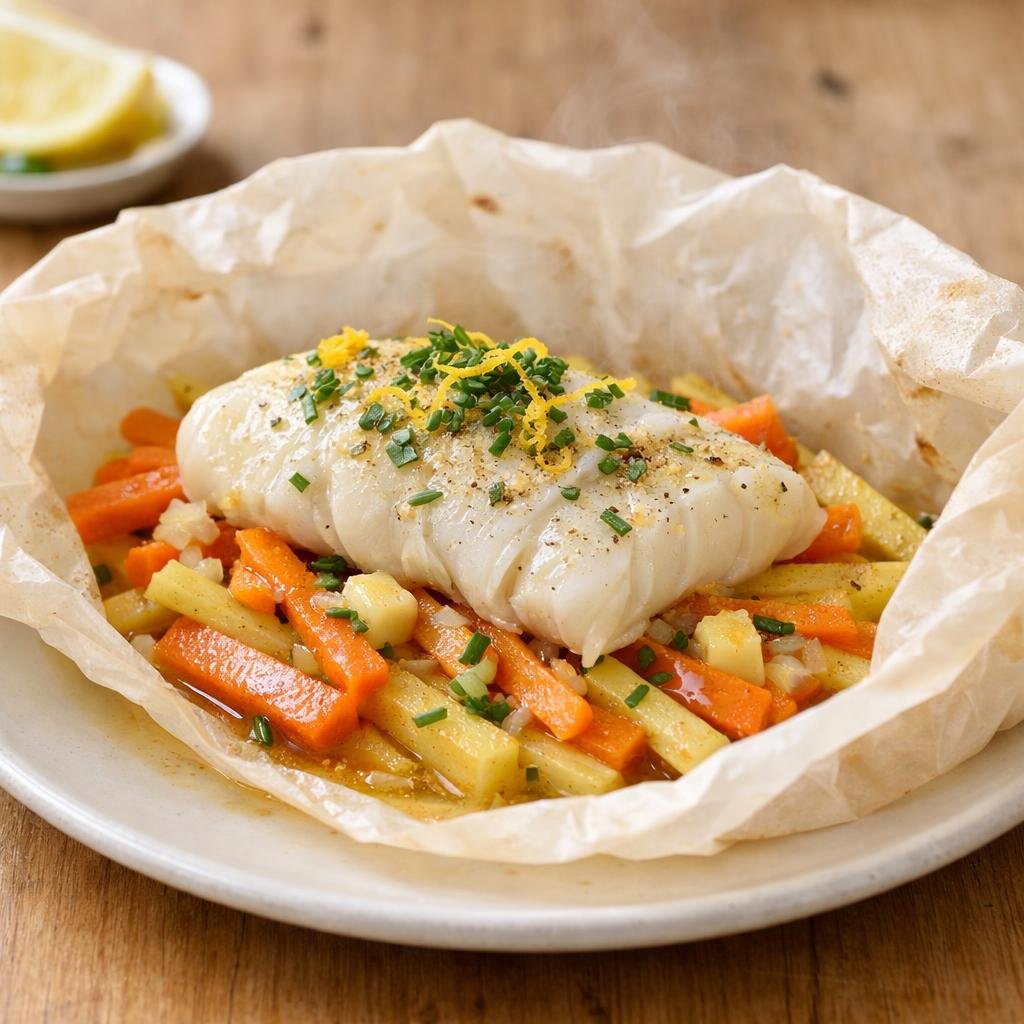 cabillaud en papillote