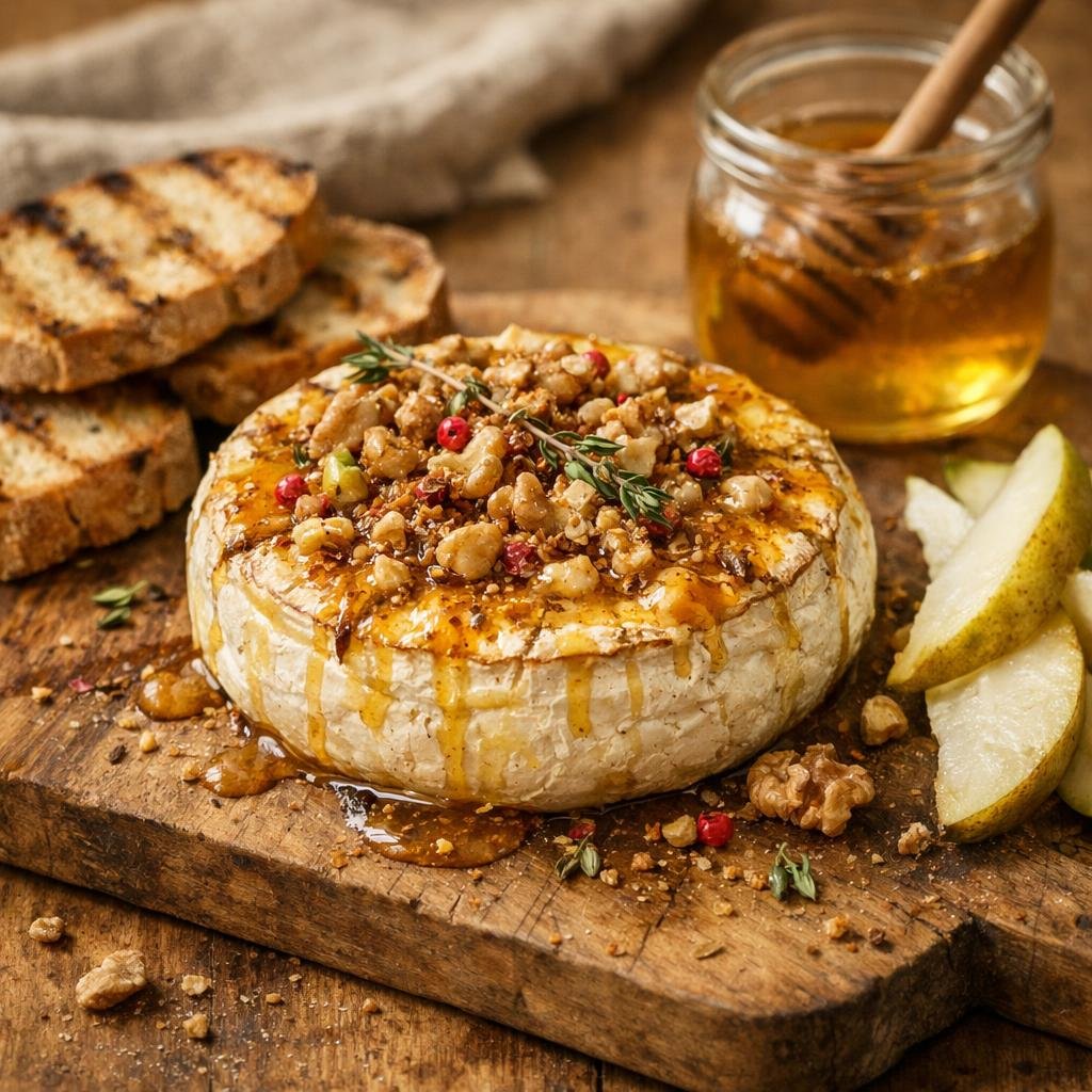 Camembert rôti Pan Massala