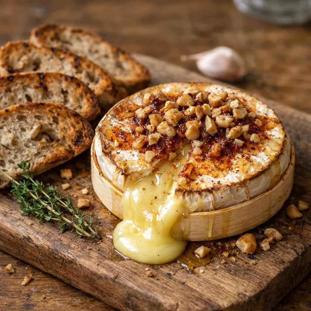 Camembert rôti piment fumado