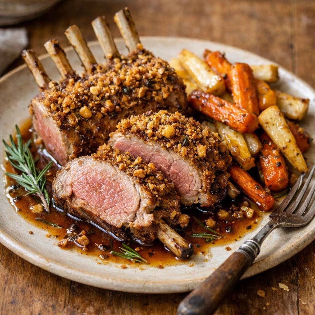 Carré d'agneau en croûte