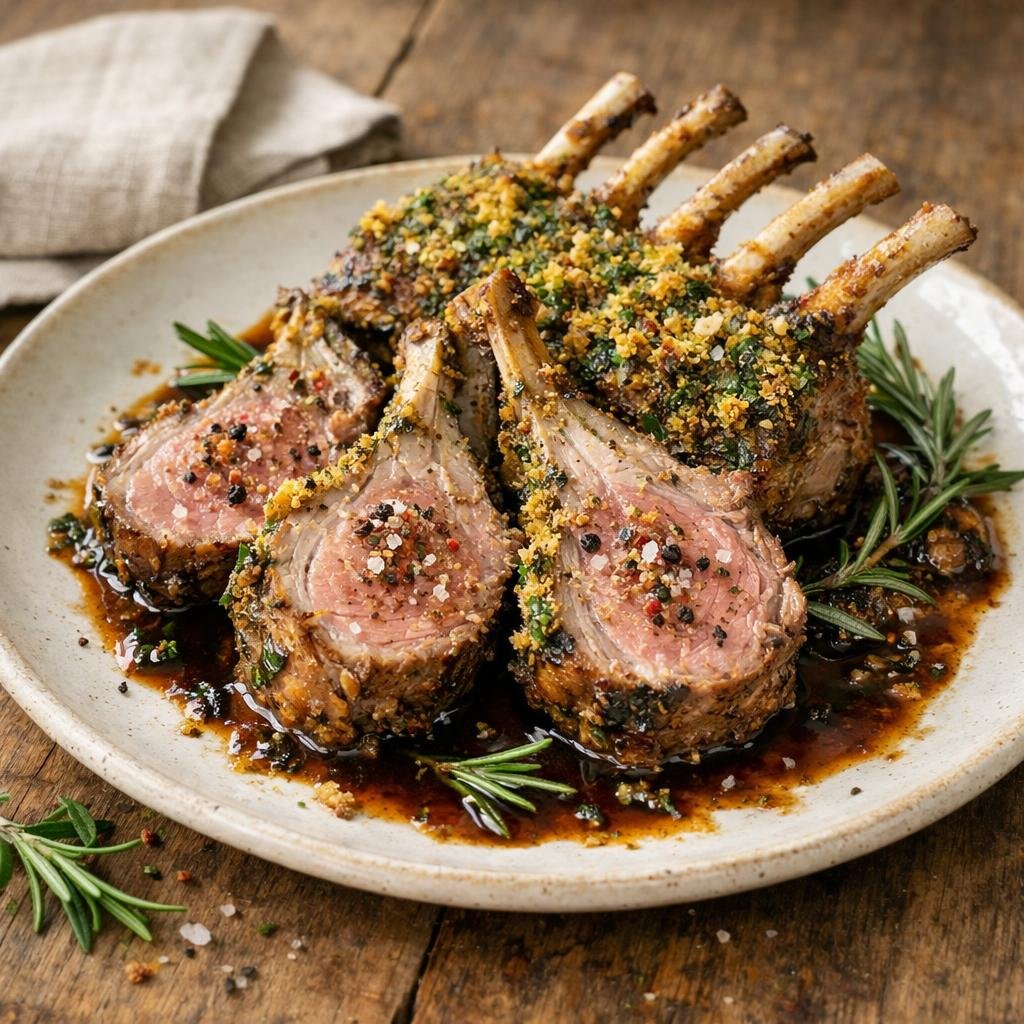 Carré d'agneau en croûte