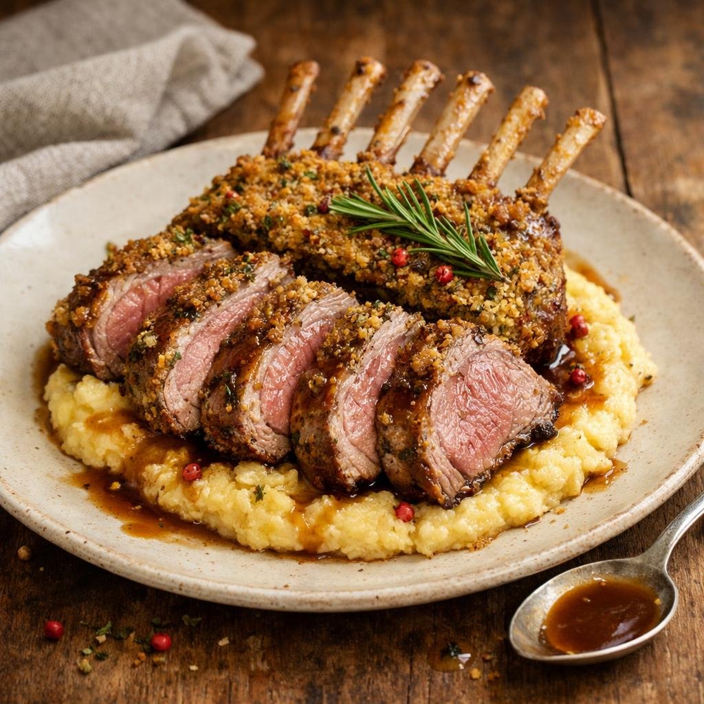 Carré d'agneau en croûte