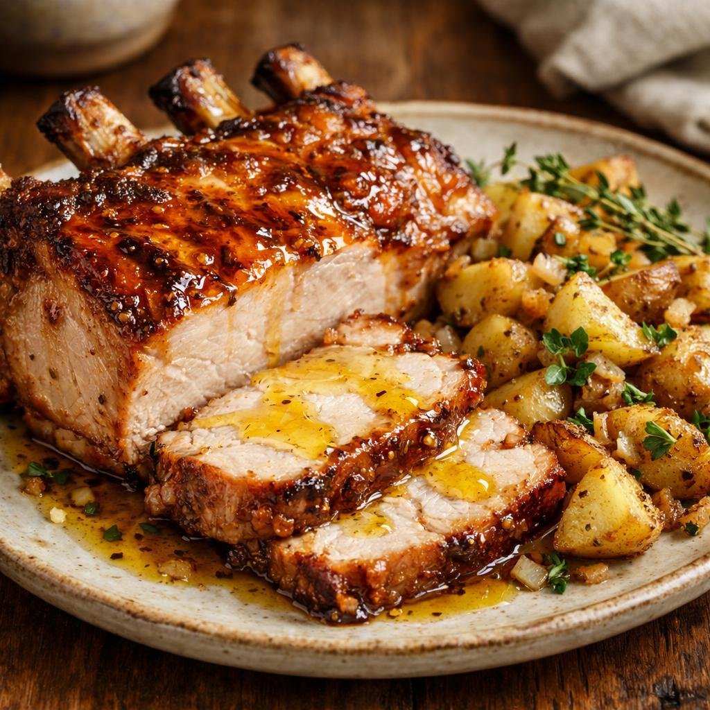 carré de porc laqué