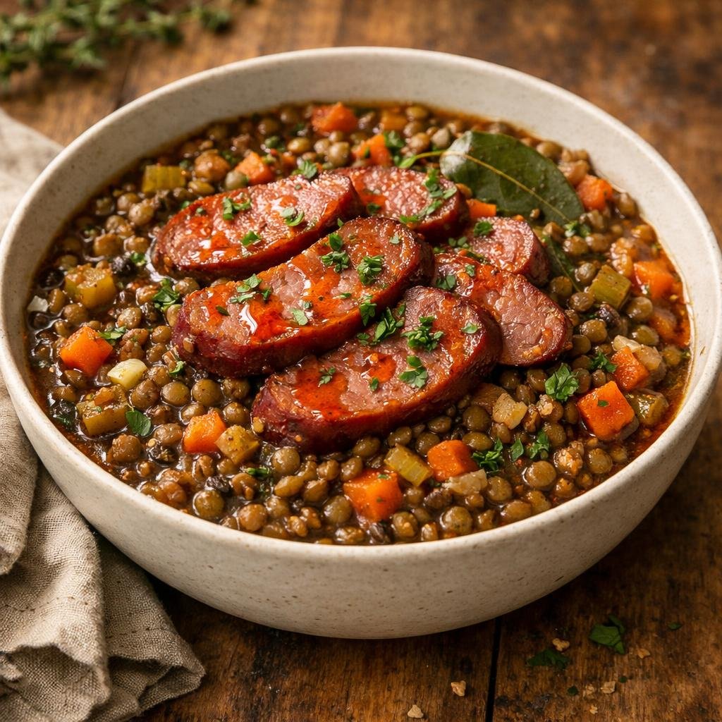 Cassoulet lentilles piment