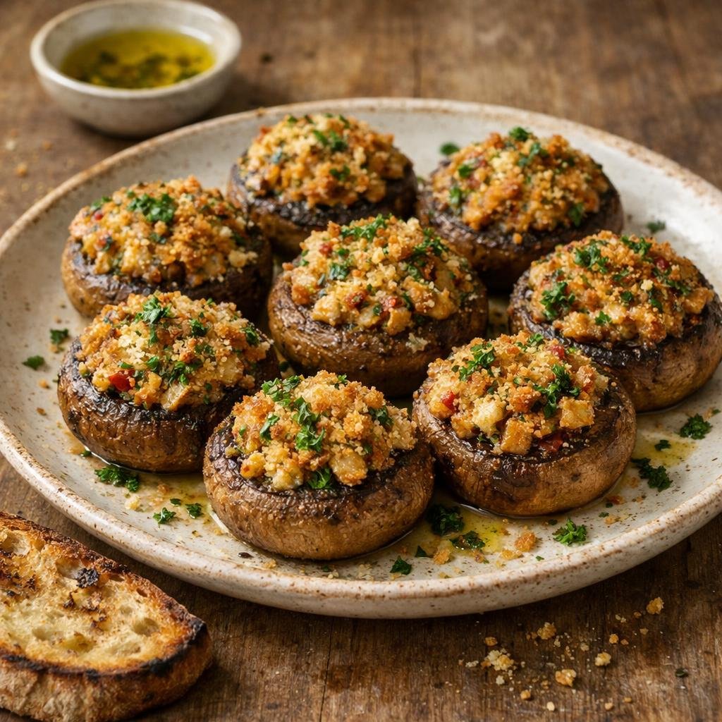 champignons farcis