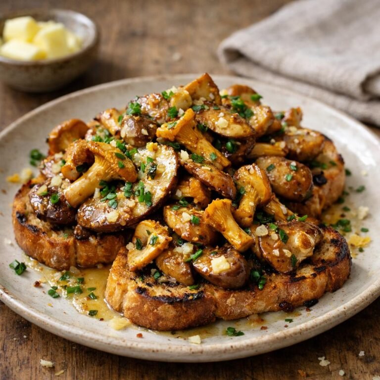 Champignons poêlés au beurre