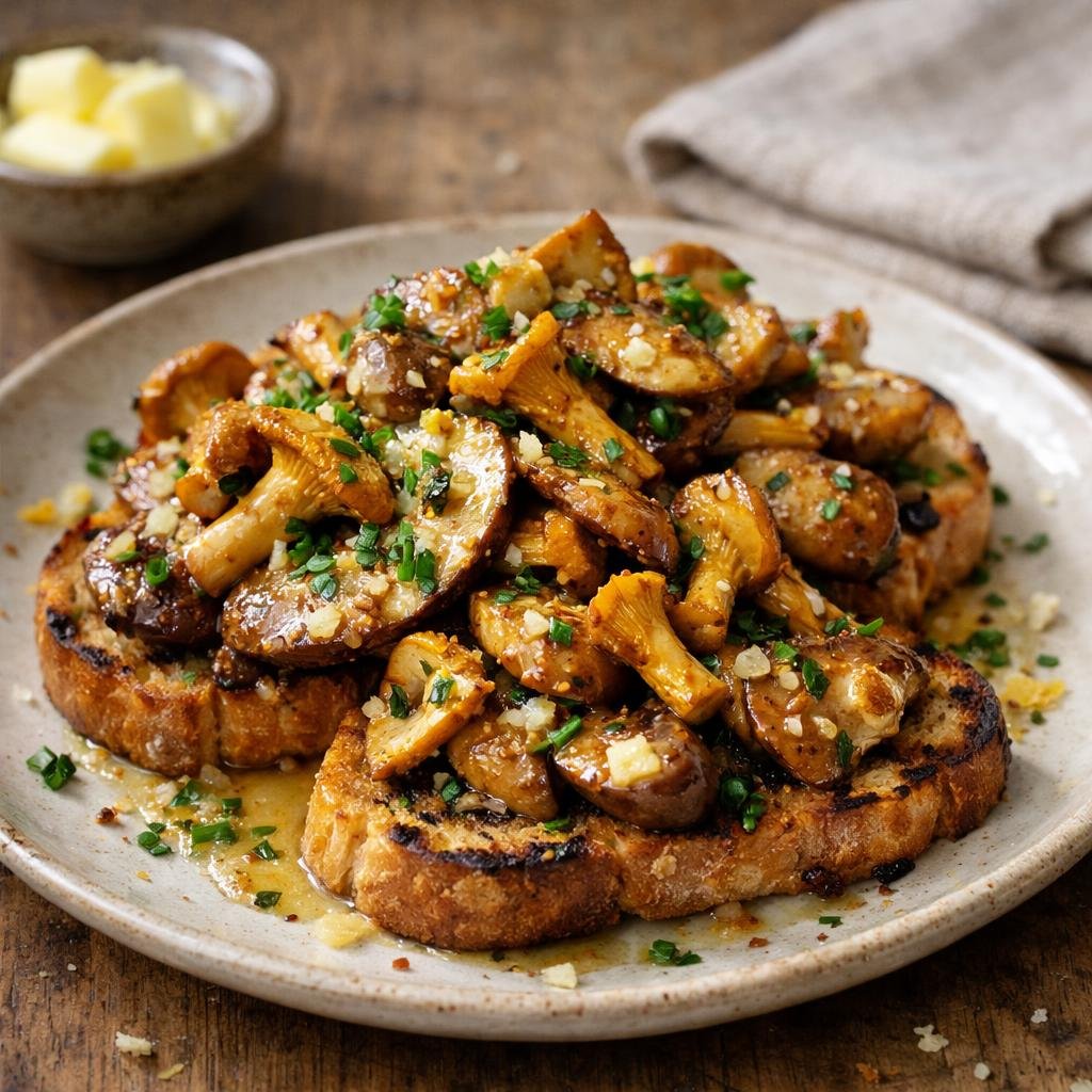 Champignons poêlés au beurre