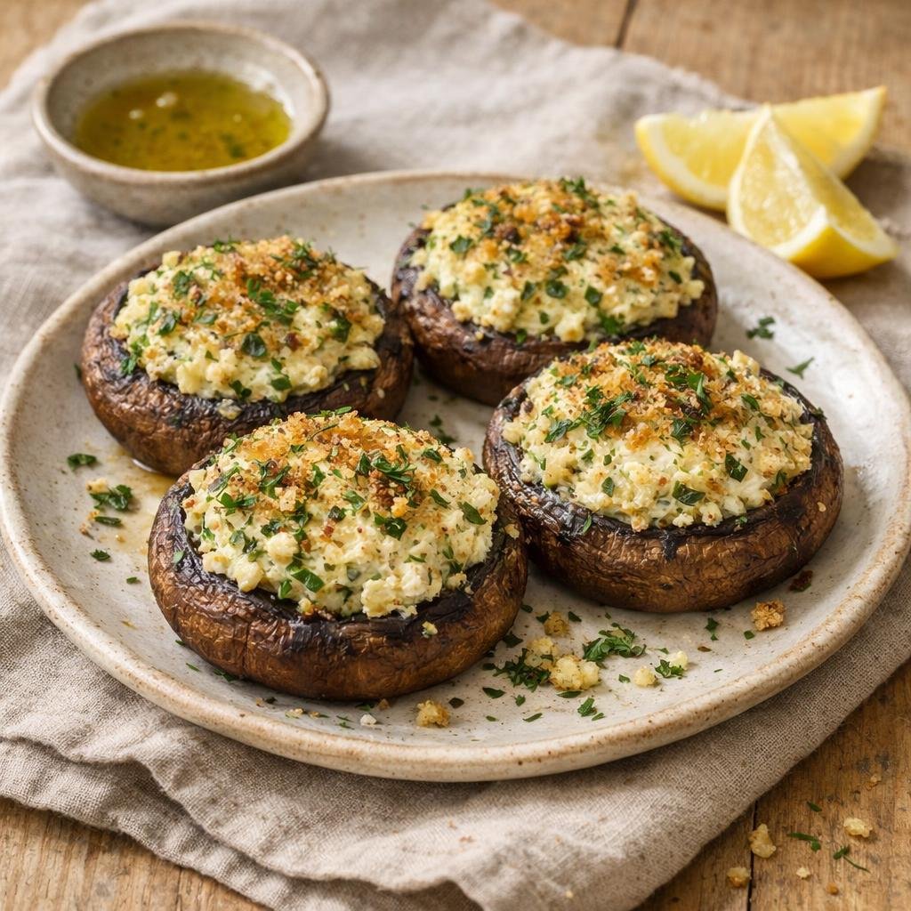 champignons portobello farcis