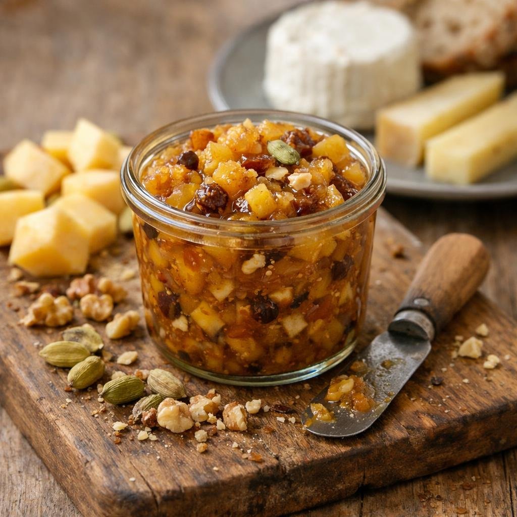 chutney de coings à la cardamome