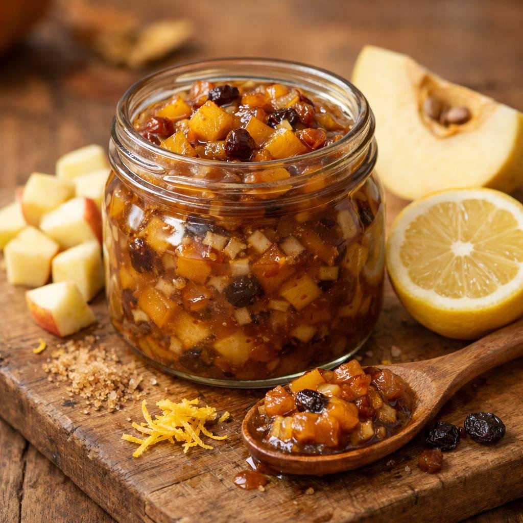 Chutney pomme coing