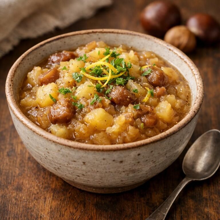 compote pommes châtaignes