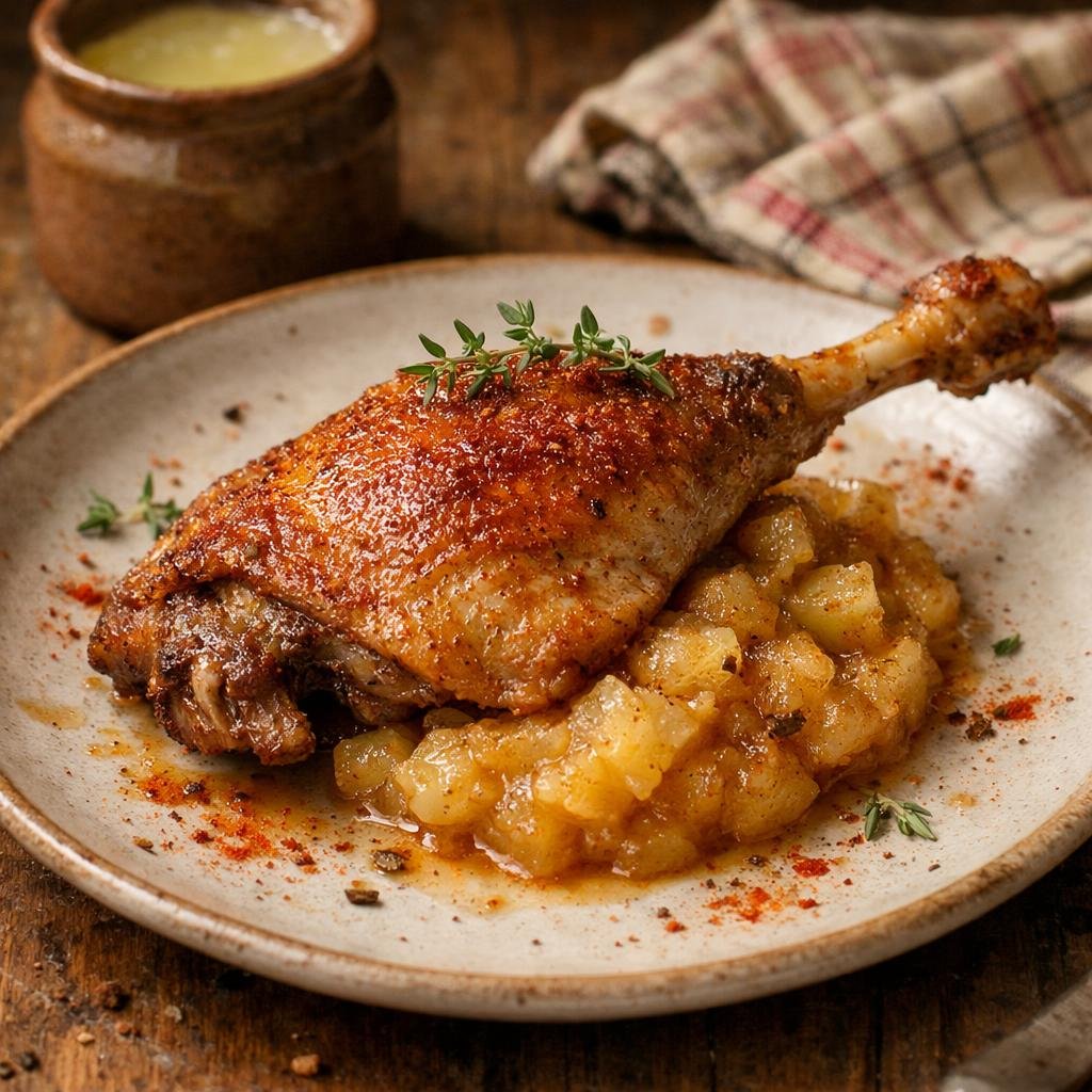 Confit de canard au paprika