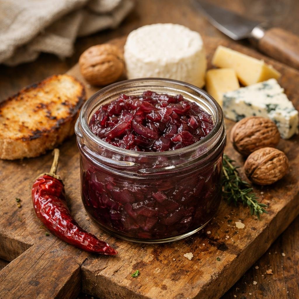 confit d'oignons rouges