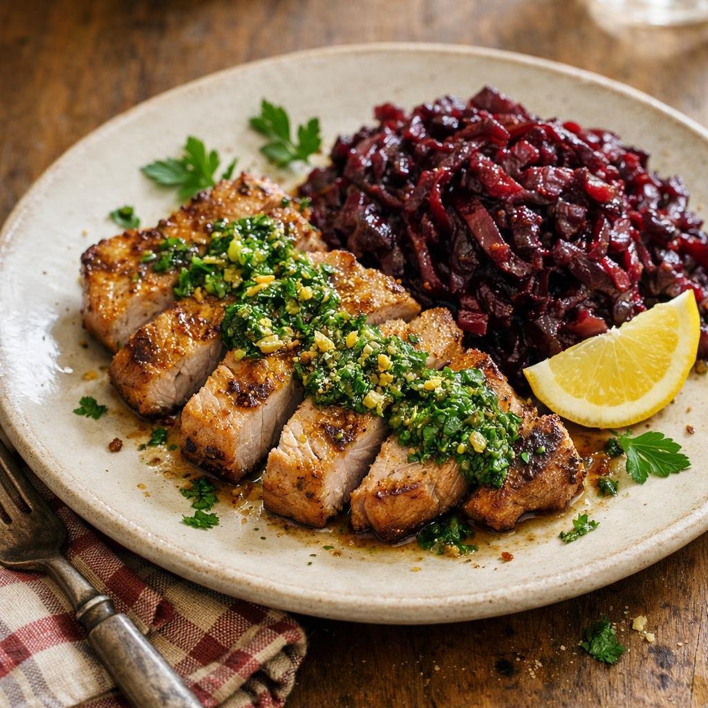 Côte de porc piment citron