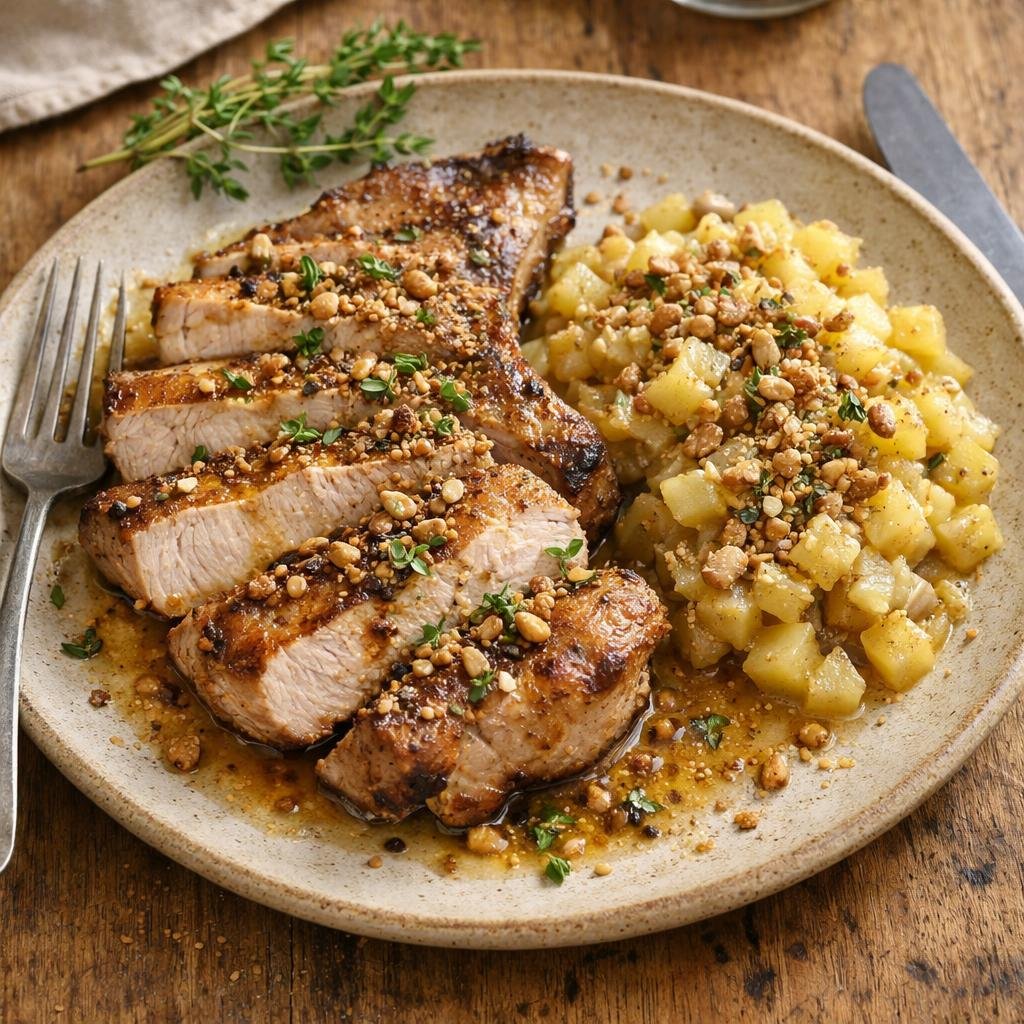 côte de porc rôtie