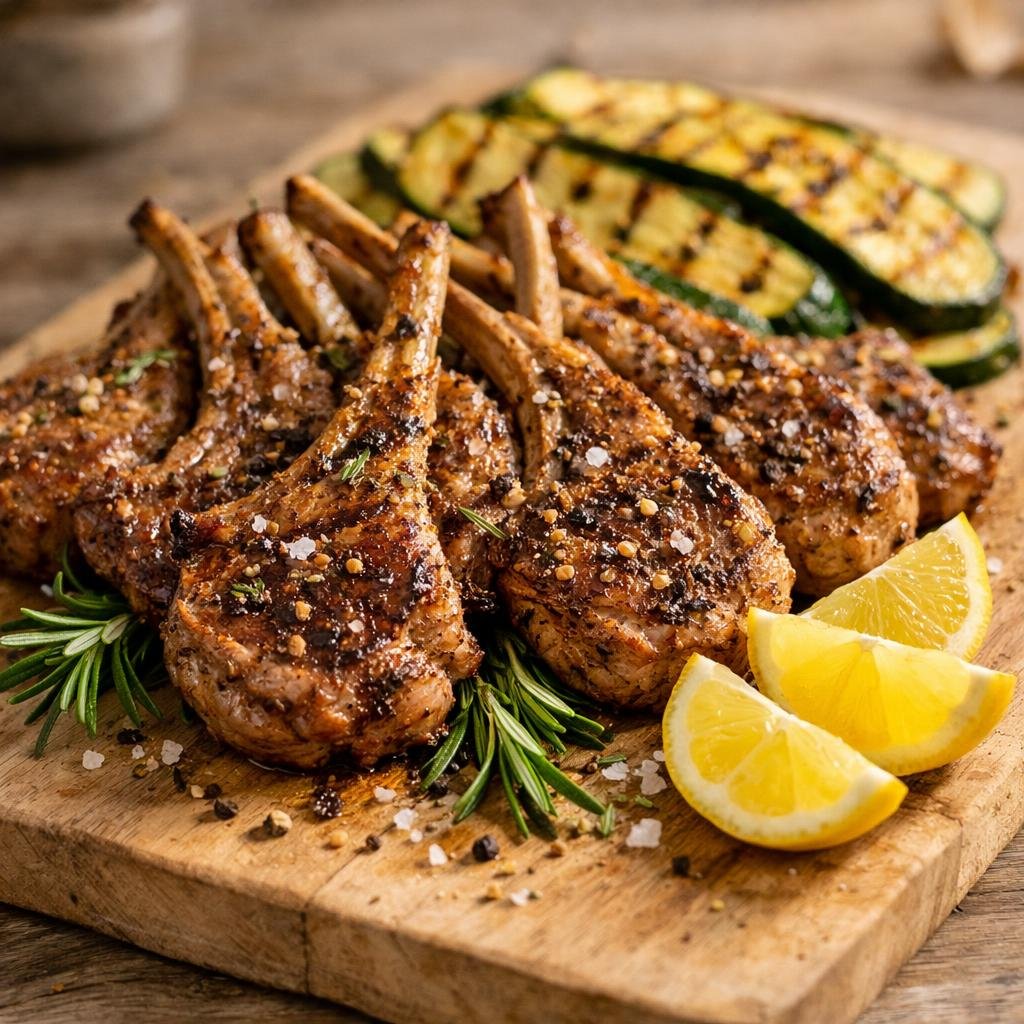 Côtelettes d'agneau au romarin