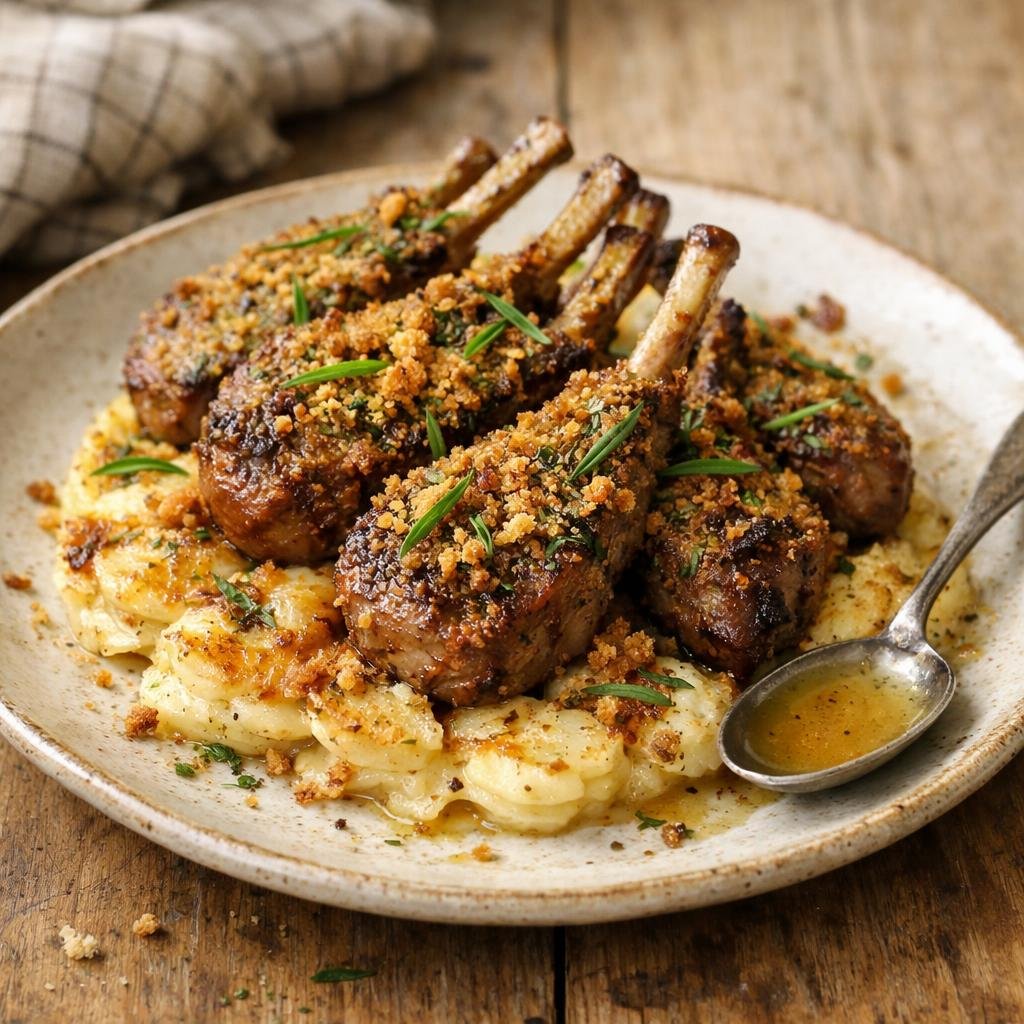 Côtelettes d'agneau béarnaise
