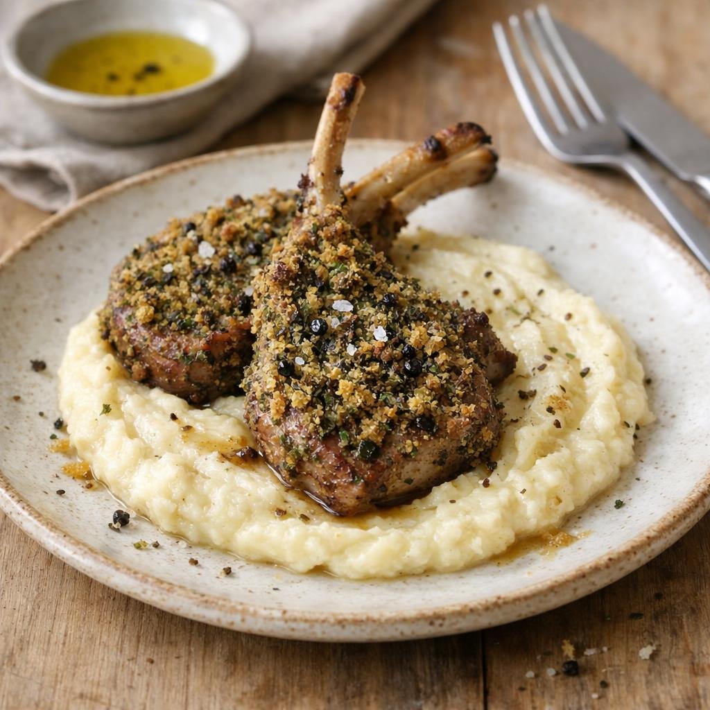 Côtelettes d'agneau en croûte