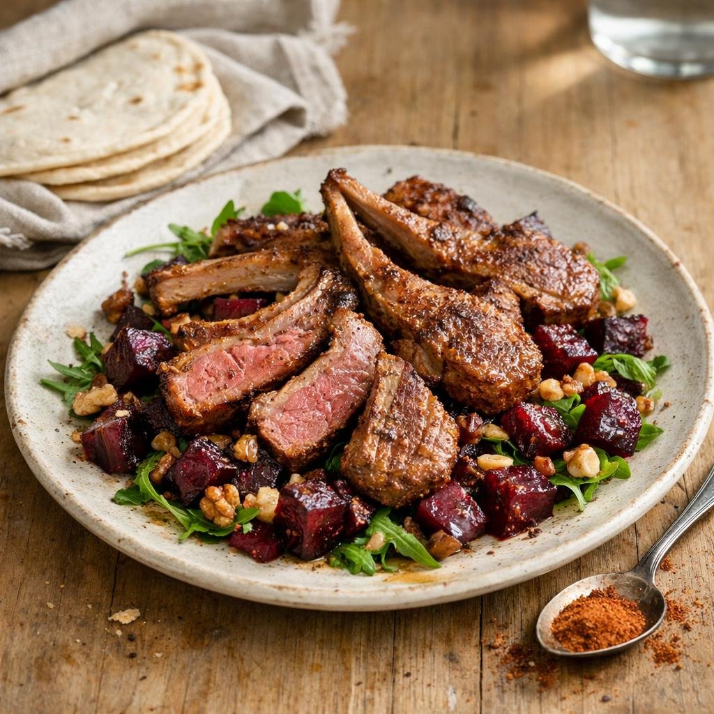 côtelettes d'agneau fajitas