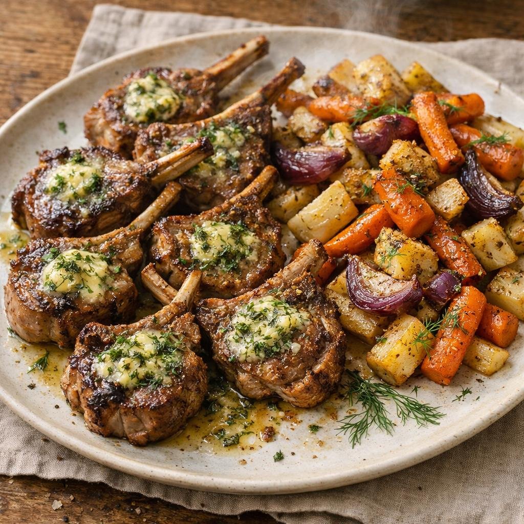 Côtelettes d'agneau grillées