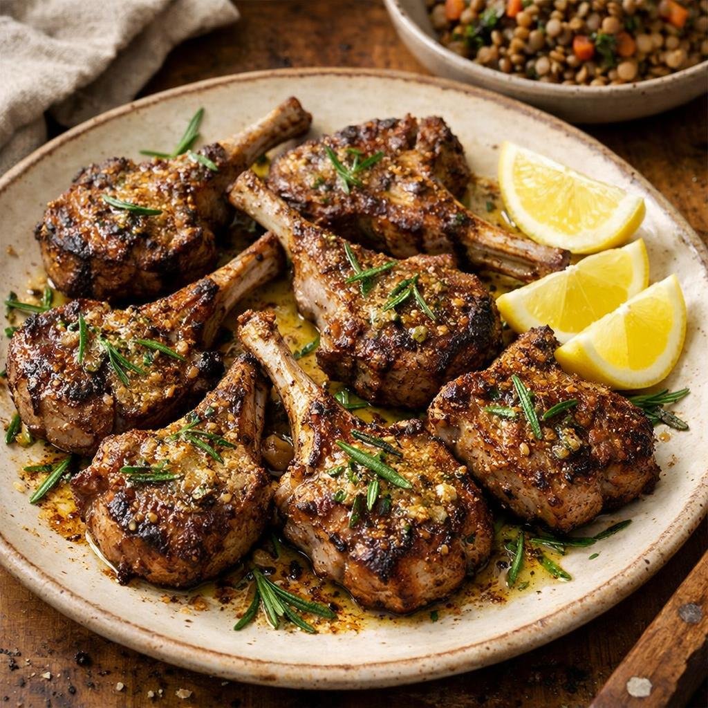 Côtelettes d'agneau grillées