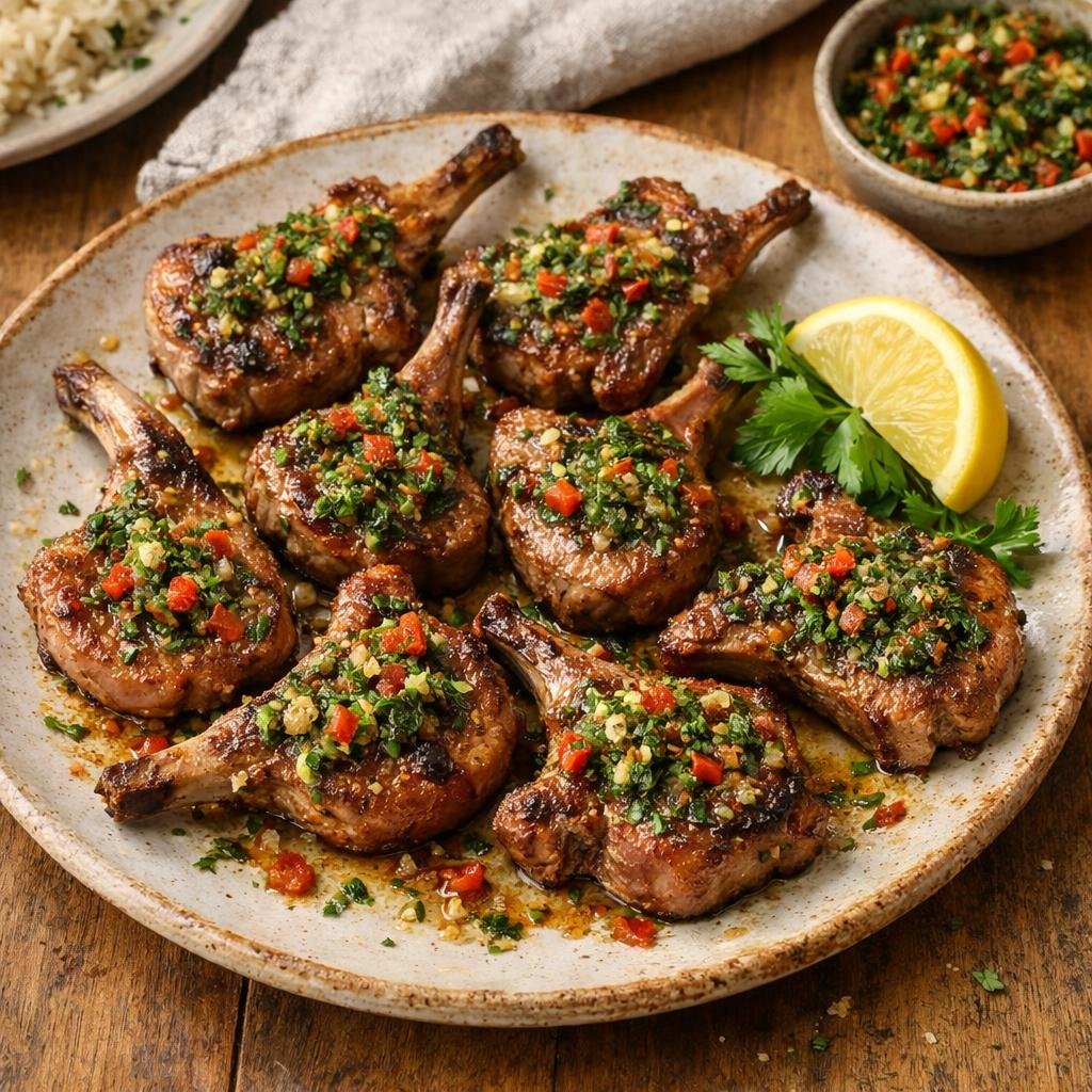 Côtelettes d'agneau grillées
