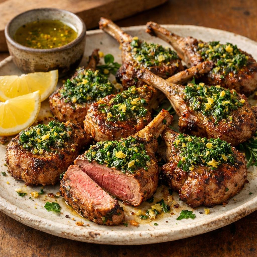 Côtelettes d'agneau grillées