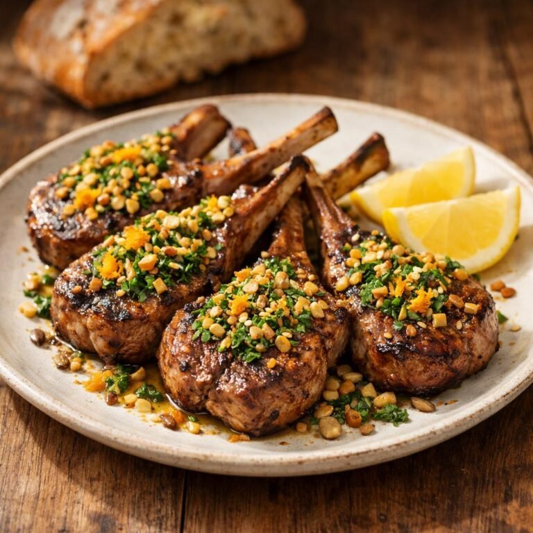 Côtelettes d’agneau grillées