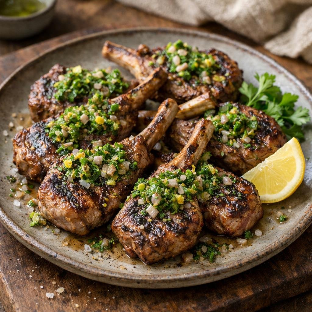Côtelettes d'agneau grillées