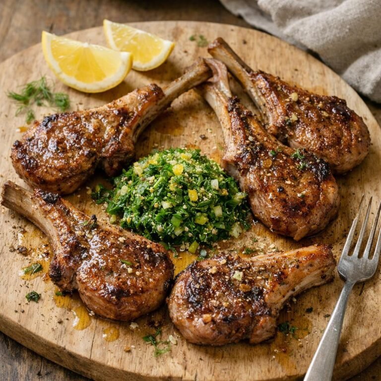 Côtelettes d'agneau grillées