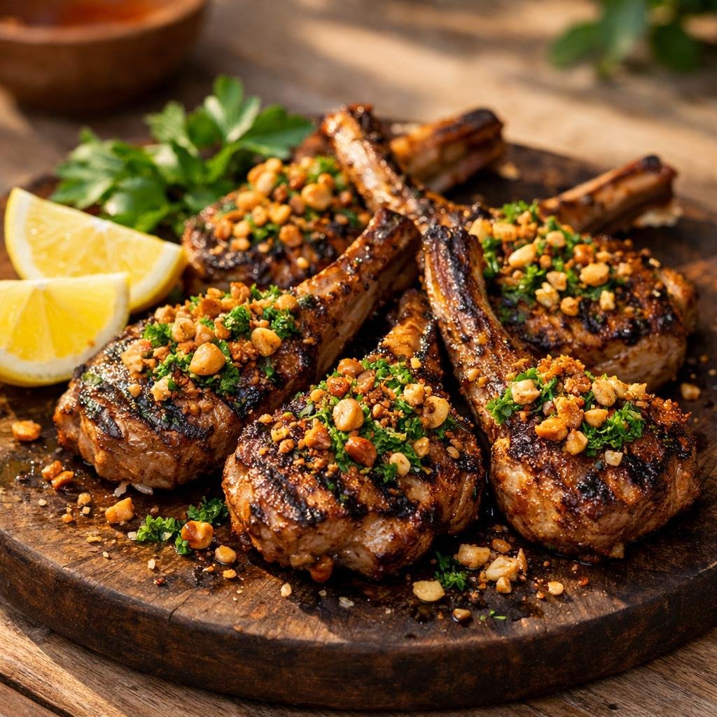 côtelettes d'agneau grillées