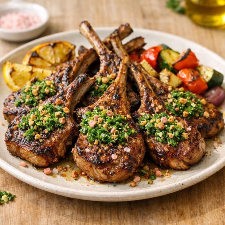 Côtelettes d'agneau grillées