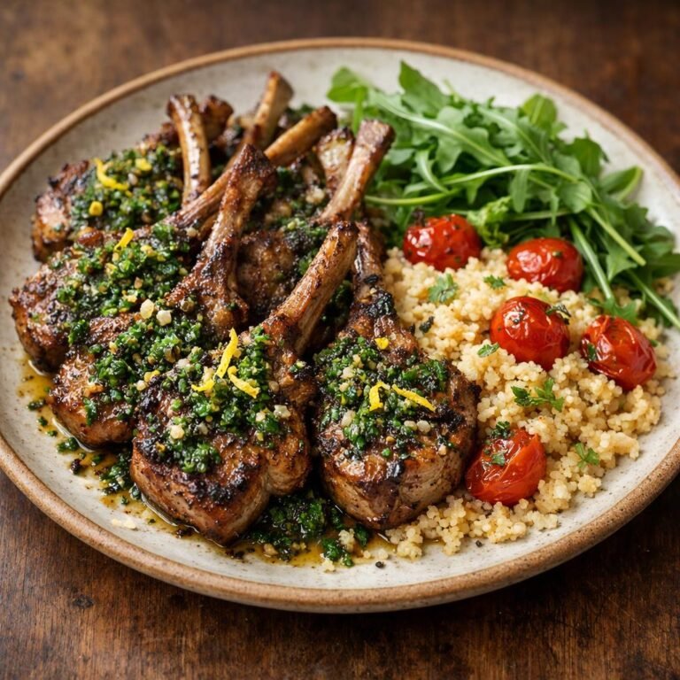 Côtelettes d'agneau grillées