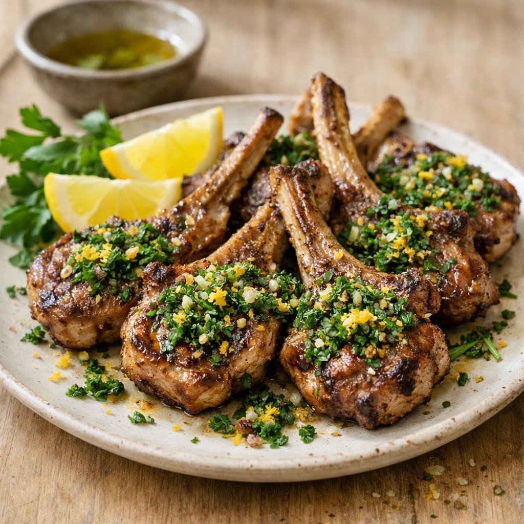 Côtelettes d'agneau grillées