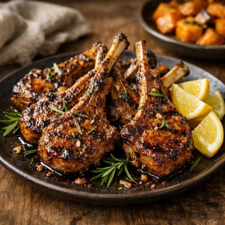 Côtelettes d'agneau marinées