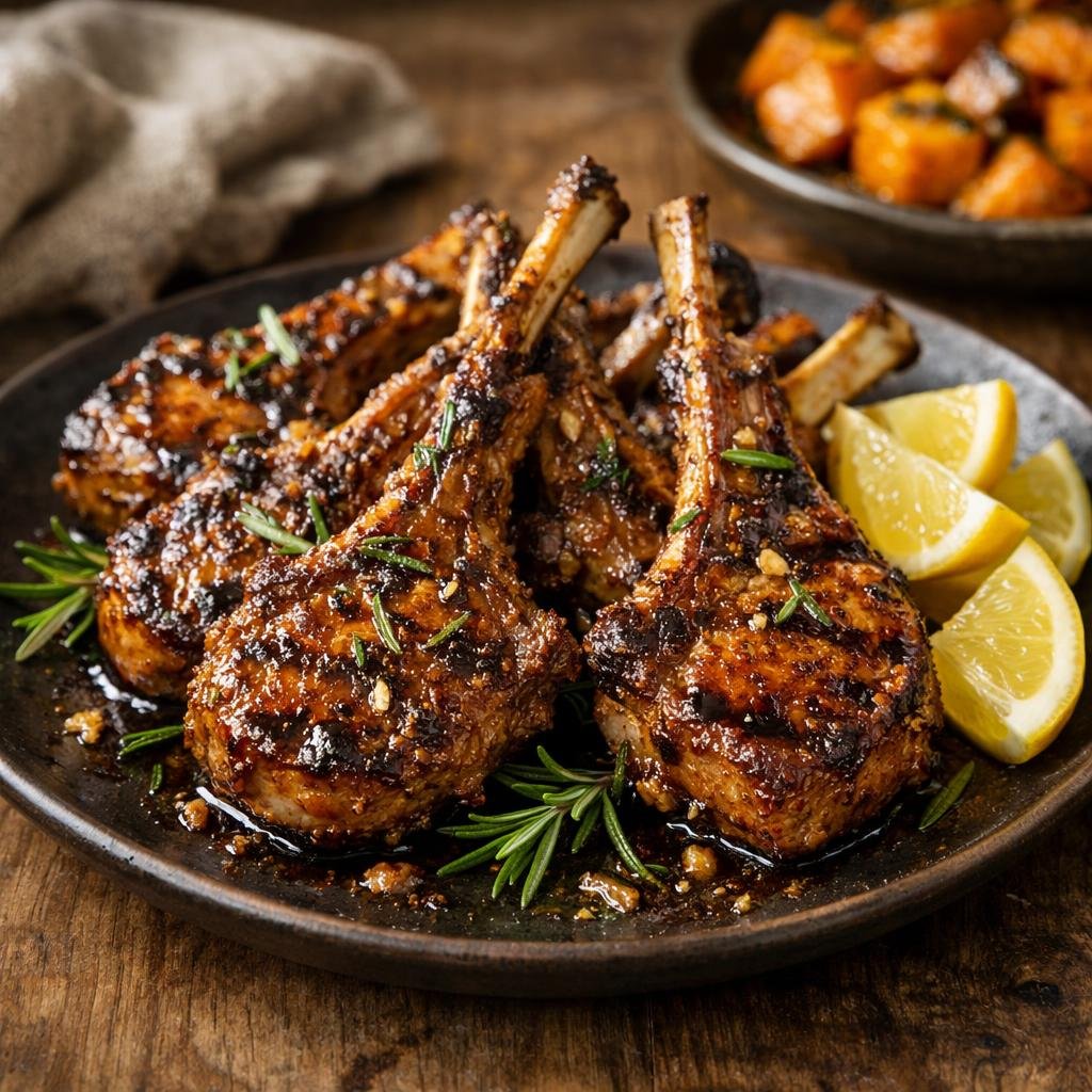 Côtelettes d'agneau marinées