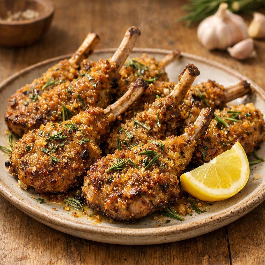Côtelettes d'agneau romarin