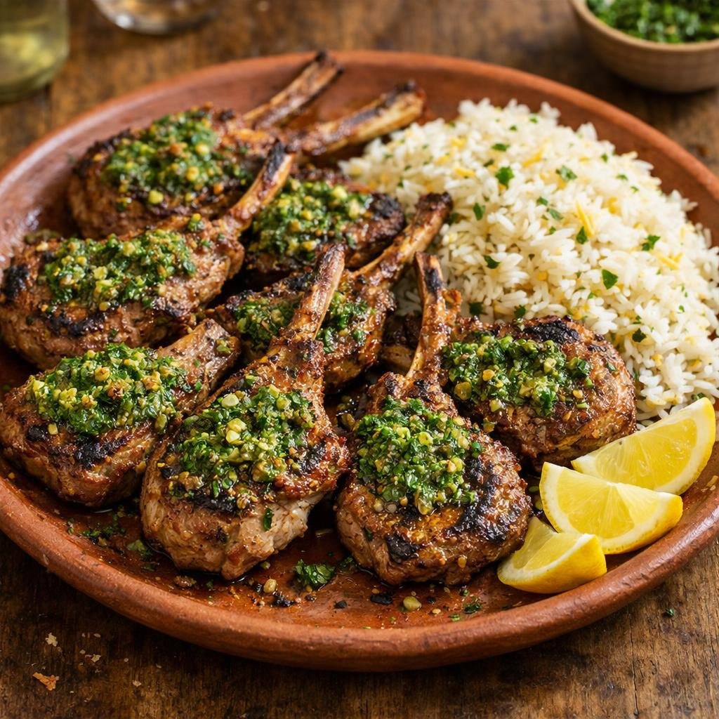 Côtelettes d'agneau marinées