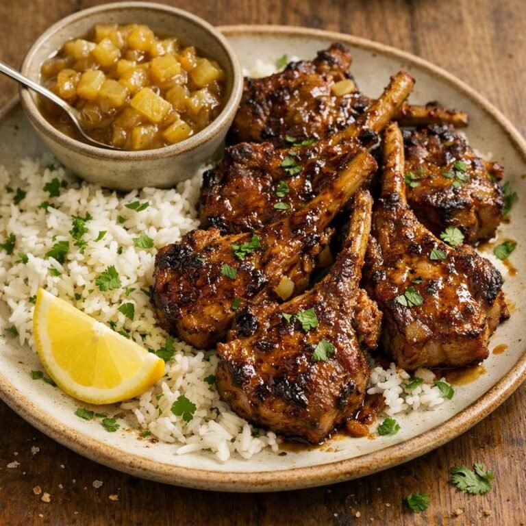 Côtelettes d'agneau massala