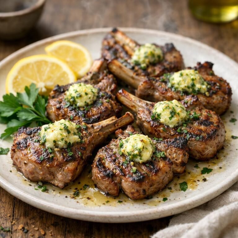 Côtelettes d'agneau persillade
