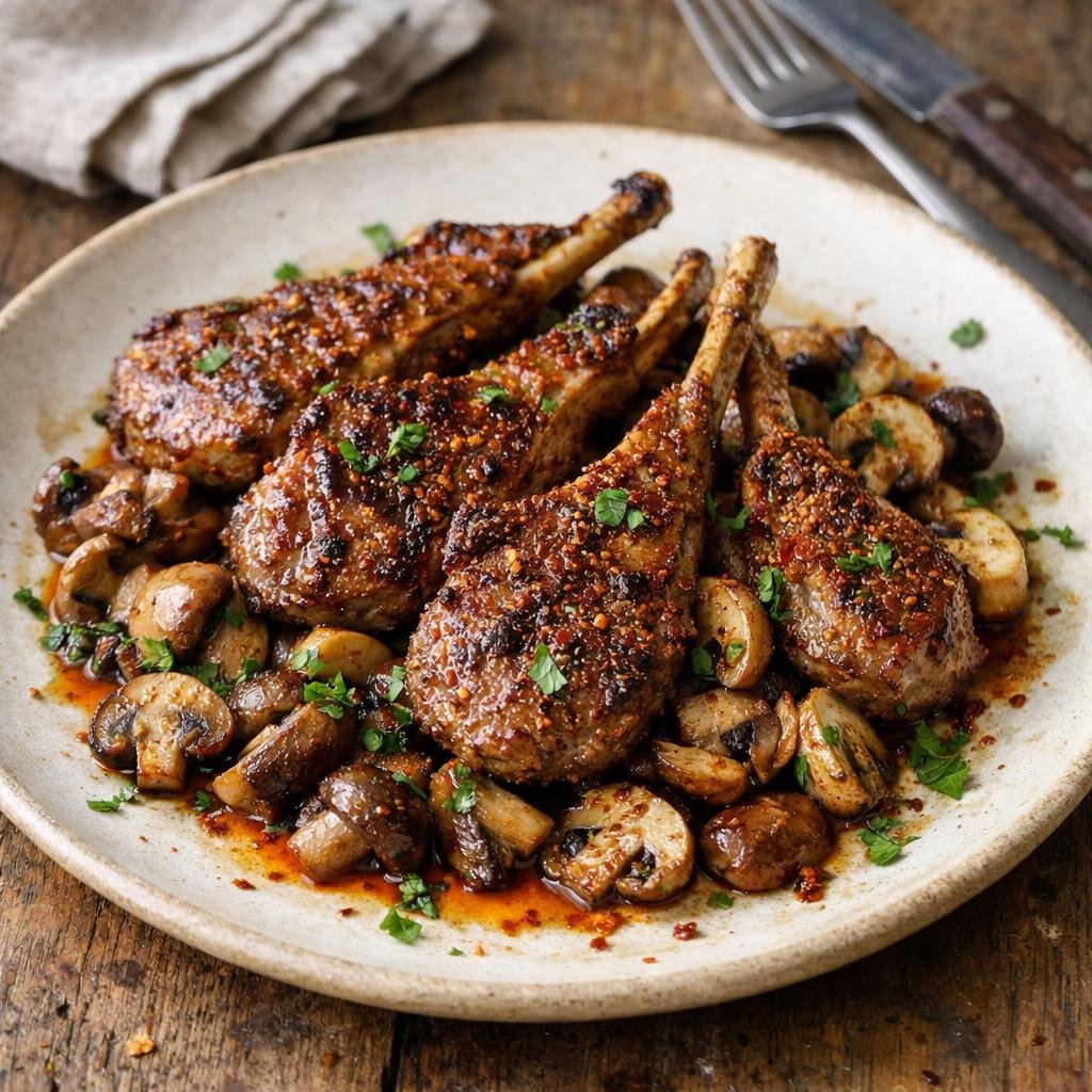 Côtelettes d'agneau pimentées