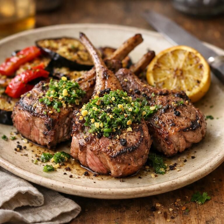 côtelettes d'agneau poivre fumé