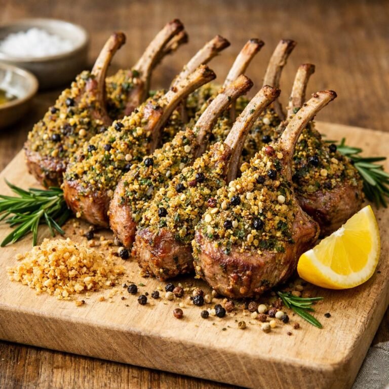 Cotelettes d'agneau poivrées
