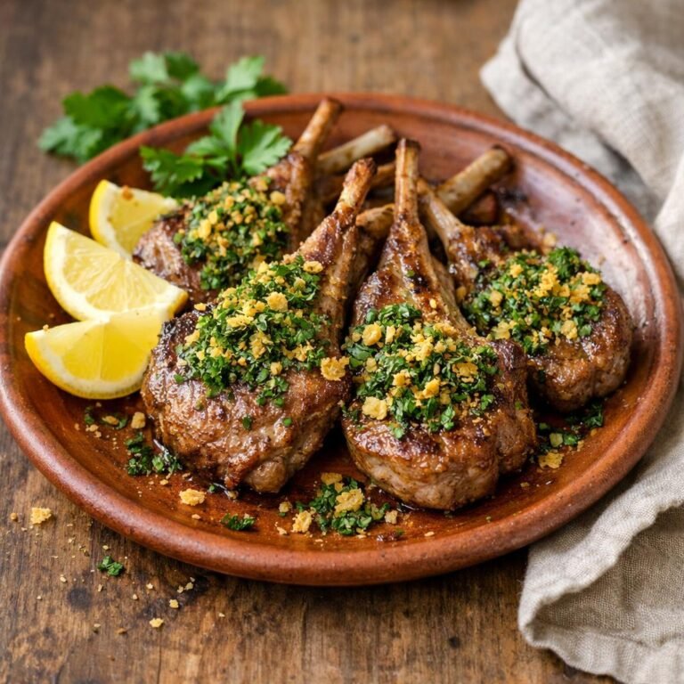 Côtelettes d'agneau rôties