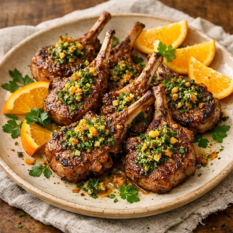 Côtelettes d'agneau rôties