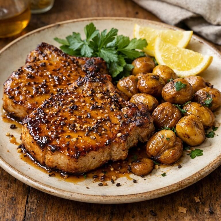Côtelettes de porc grillées