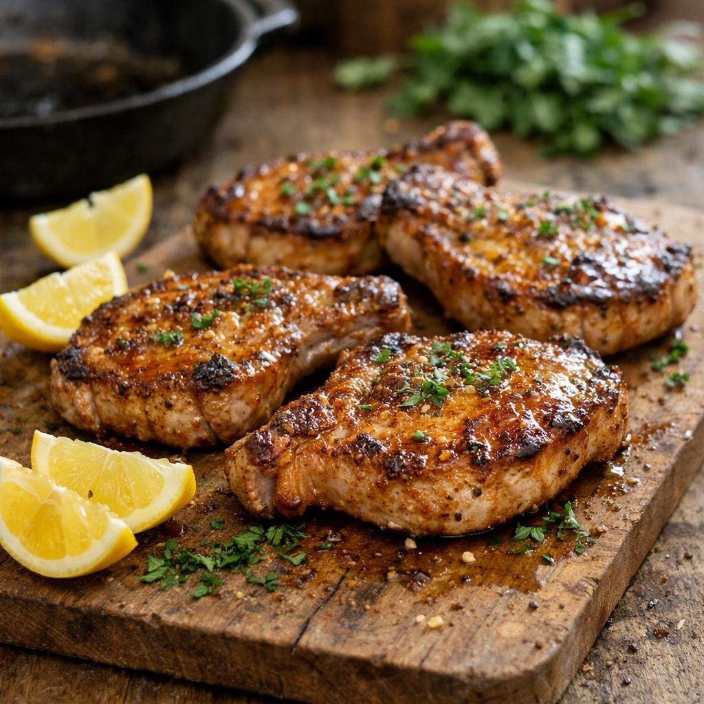 côtelettes de porc laquées