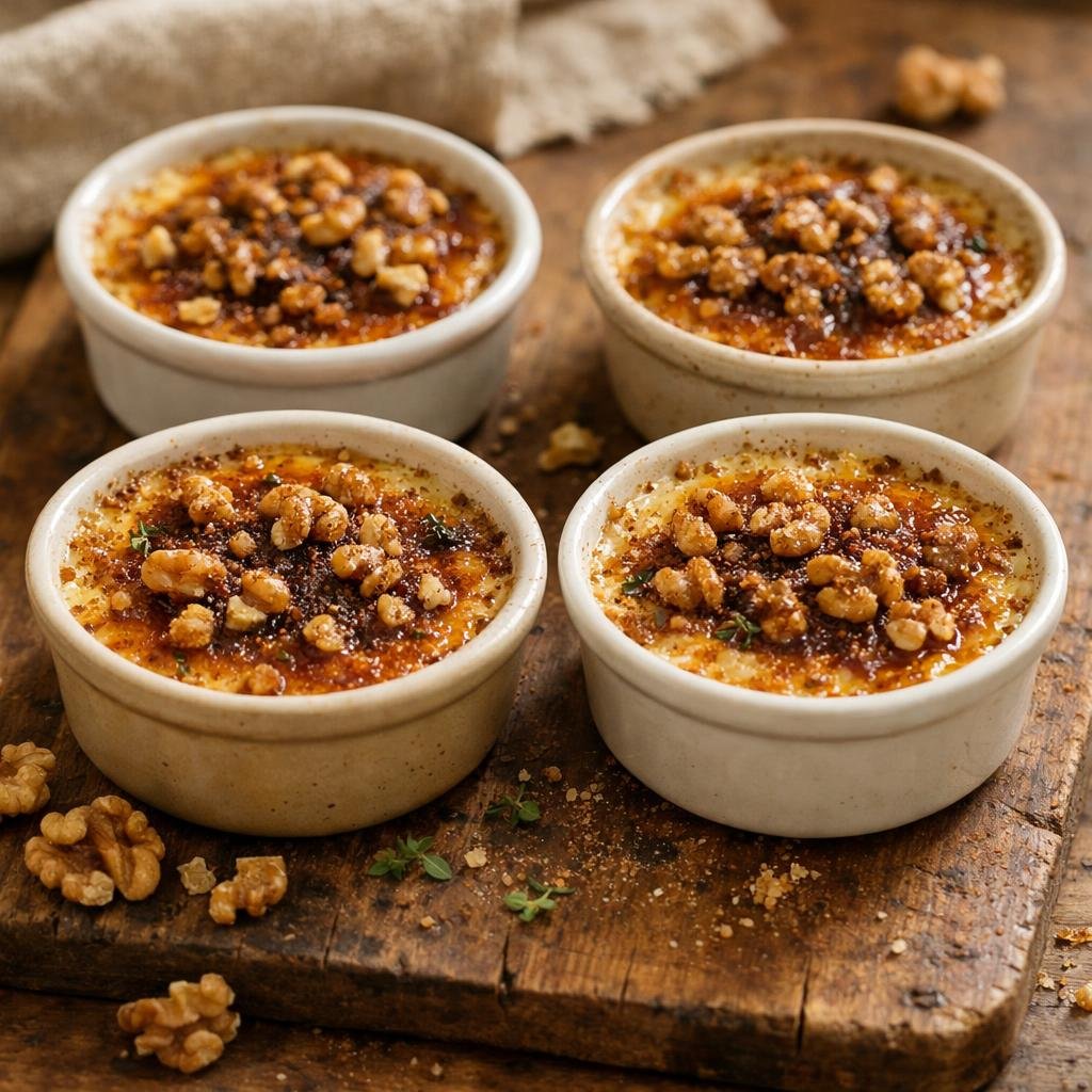 crème brûlée salée chèvre