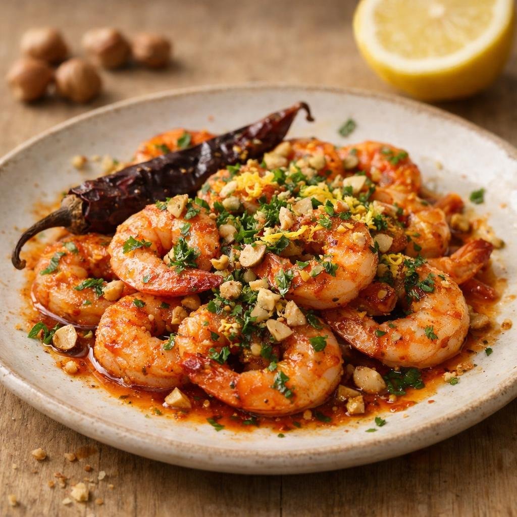 Crevettes au Guajillo