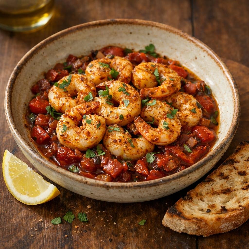 Crevettes au Ras el hanout